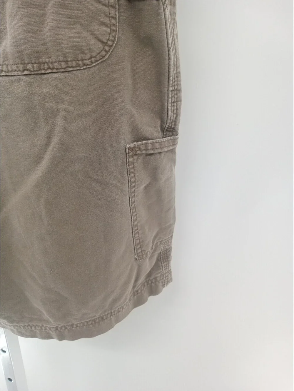 Carhartt Carpenter Shorts Mens 40 Tan Canvas Utility Workwear Outdoor Hiking